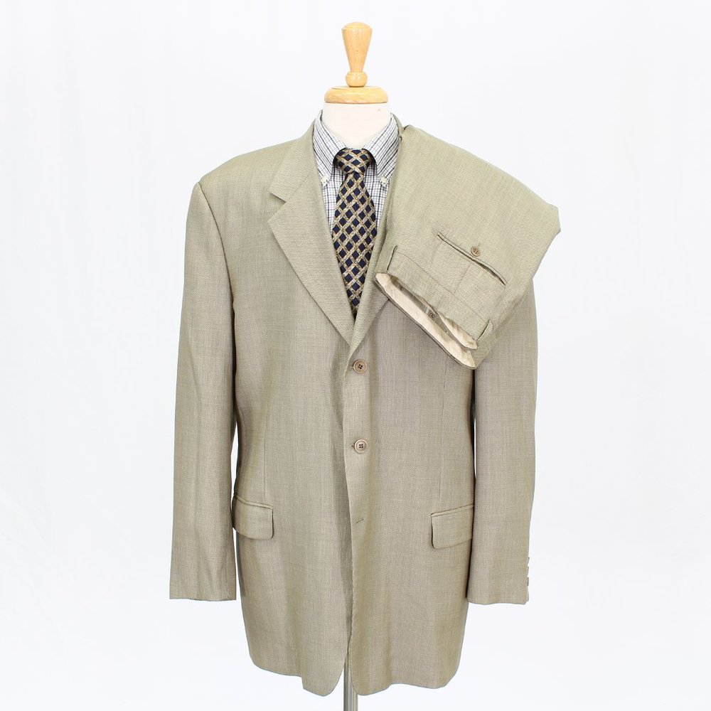 Valentino Men's Light Beige Two-Piece Suit